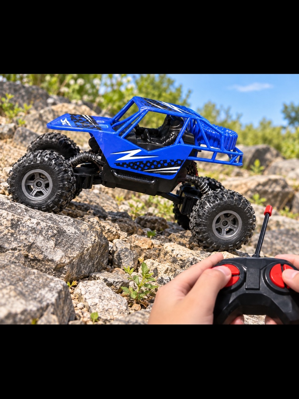 X-Cross Country Climbing R/C Off Road Truck Blue - Ages 3+